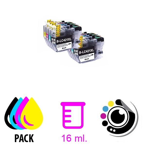 Cartucce Compatibili Pacco da 10 Brother LC421XL