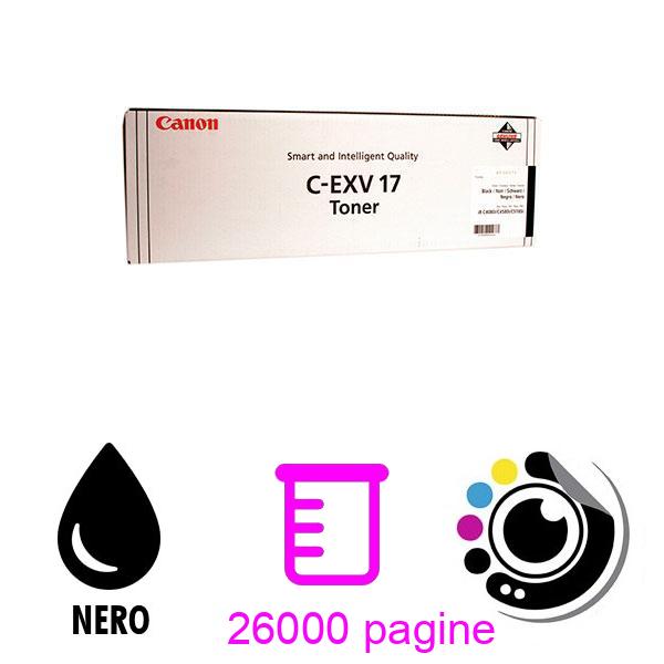 Toner Originale Canon C-EXV17 Nero 0262B002