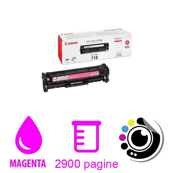 Toner Originale Canon 718 Magenta 2660B002