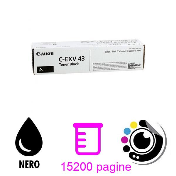 Toner Originale Canon C-EXV43 Nero 2788B002