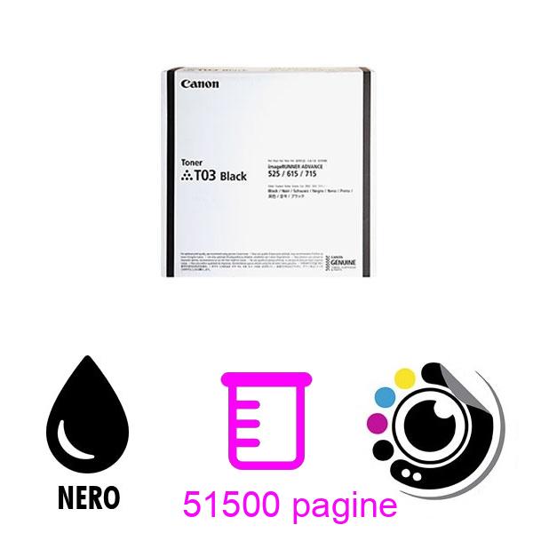 Toner Originale Canon T03 Nero 2725C001