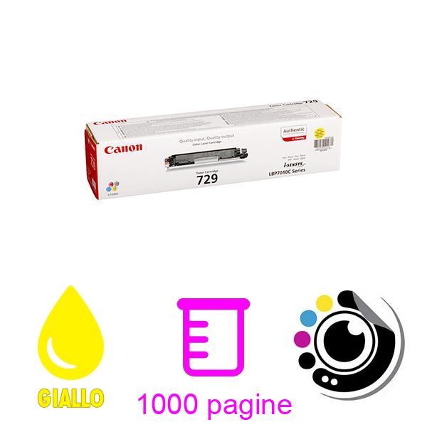 Toner Originale Canon 729 Giallo 4367B002