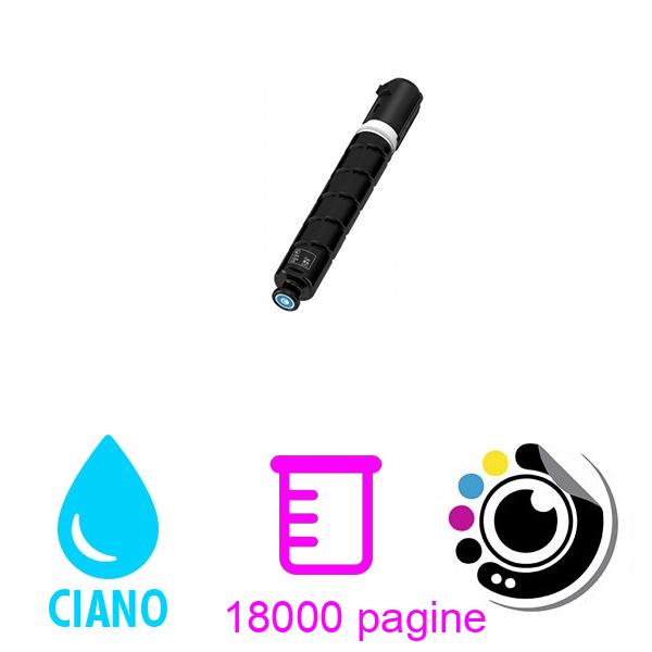 Toner compatibile Canon CEX-V55 Ciano 2183C002