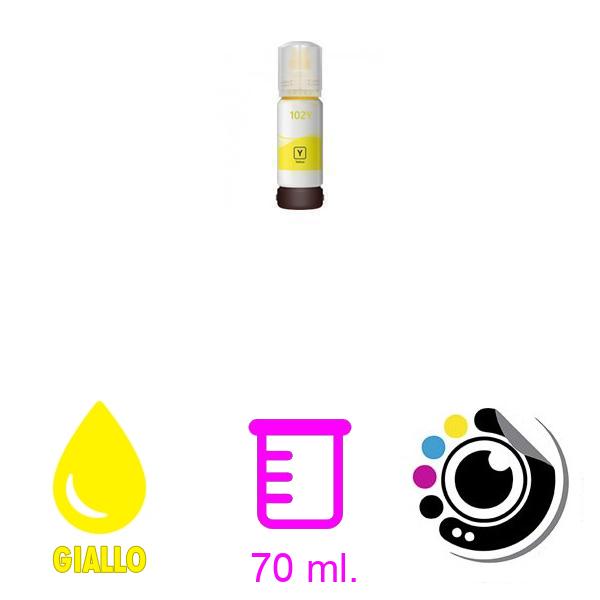 Compatibile bottiglia Epson 102/103/104/107/T6641/T6731 Giallo C13T03R140