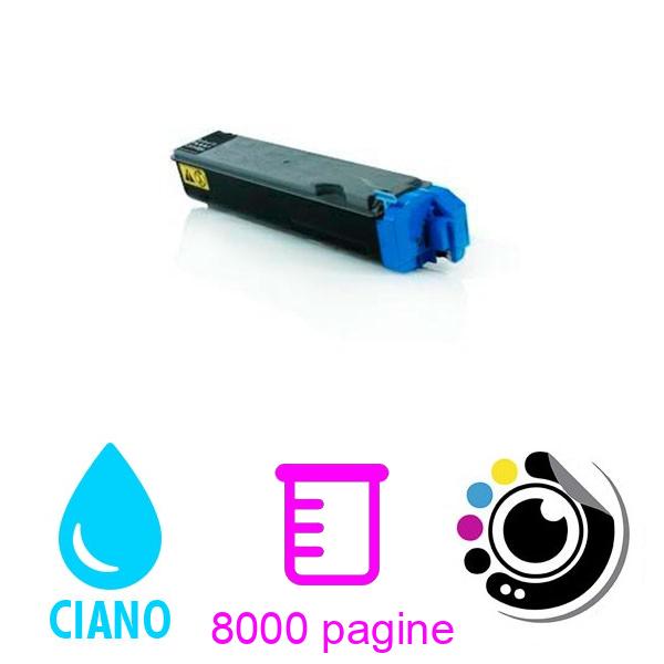 Toner compatibile Kyocera TK510 Ciano 1T02F3CEU0 TK-510