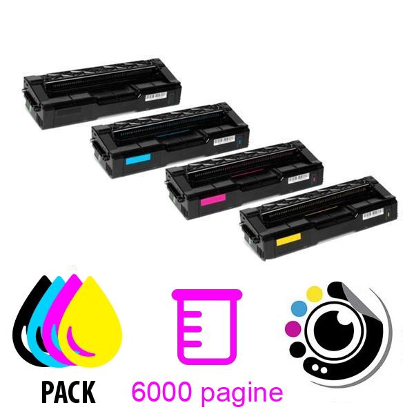 Pacchetto di 4 Toners Compatibiles Ricoh SP-C231N/SP-C310