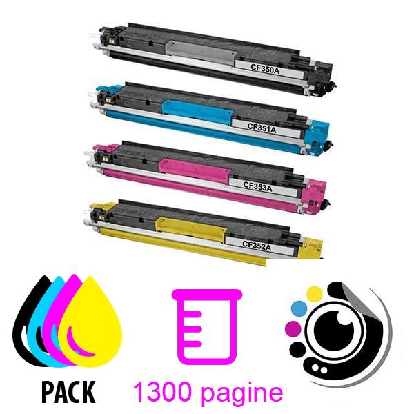 Toner compatibile Pacchetto 4 x HP CF350A / CF351A / CF352A / CF353A / 130A
