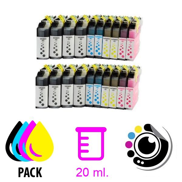 Compatibile Cartuccia Pacchetto x20 Brother LC223 / LC221 V3