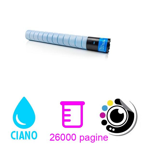 Toner compatibile Konica Minolta Bizhub C220 / C280 Ciano A11G451 / TN216C / TN216