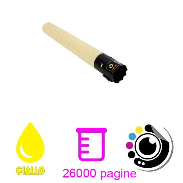 Toner compatibile Konica Minolta Bizhub C258 / C308 / C368 Giallo A8DA250 / TN-324Y / TN324