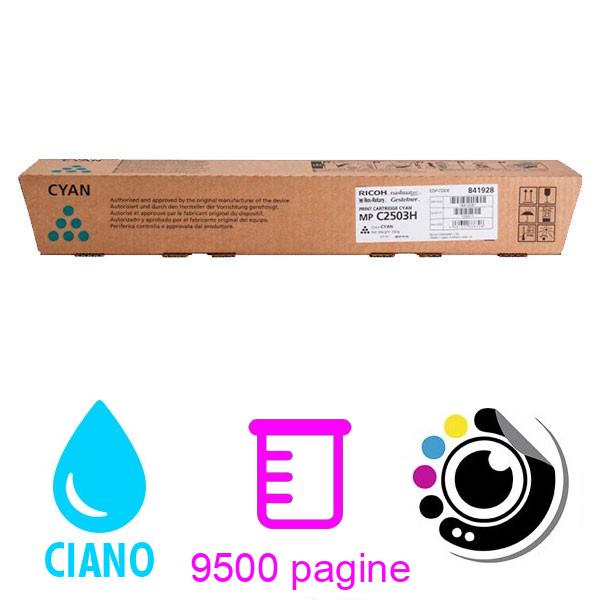 Toner Originale Ricoh Aficio MP-C2003 / MP-C2011 / MP-C2503 Ciano 841928 MPC2503 / MPC2003 / MPC2011