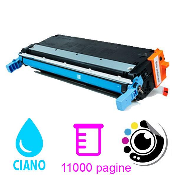Toner compatibile HP C9731A / 645A Ciano