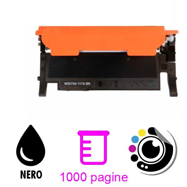 Toner compatibile HP W2070A / 117A Nero con Chip