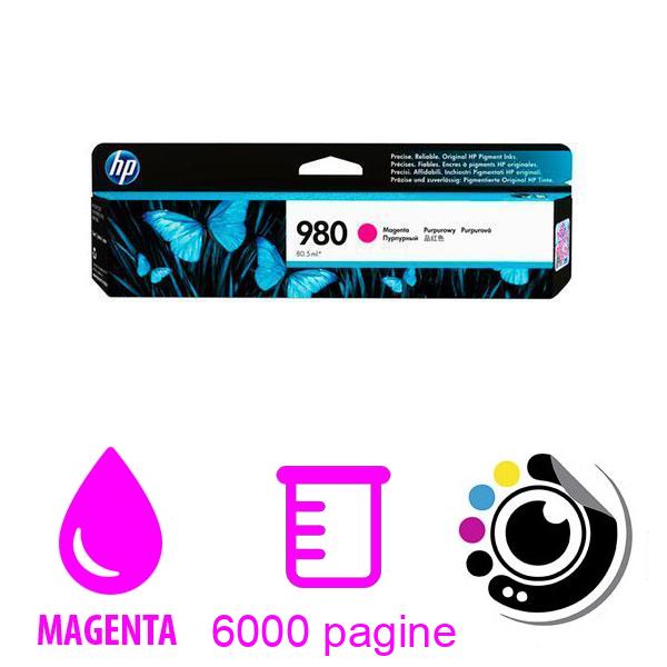 Originale Cartuccia HP 980 Magenta D8J08A