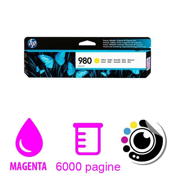 Originale Cartuccia HP 980 Giallo D8J09A