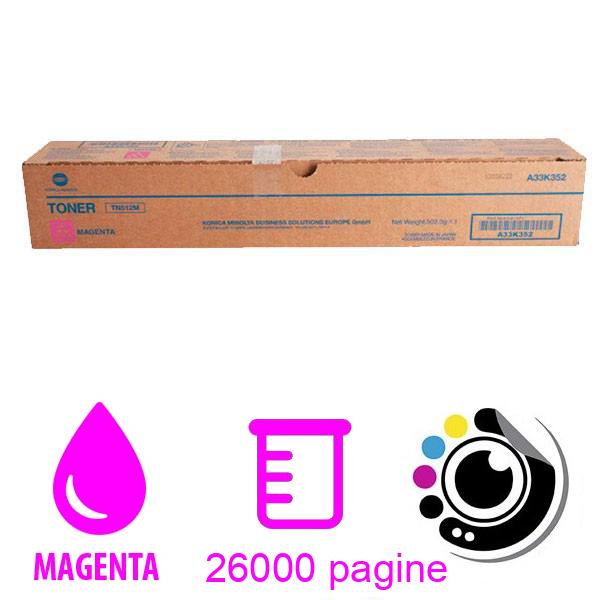 Toner Originale Konica Minolta Bizhub C454 / C554 Magenta A33K352 / TN-512M / TN512