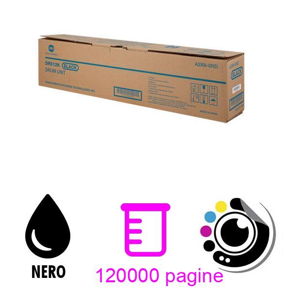 Originale Tamburo Konica Minolta Bizhub C224 / C284 / C364 / C454 / C554 Nero A2XN0RD DR-512K
