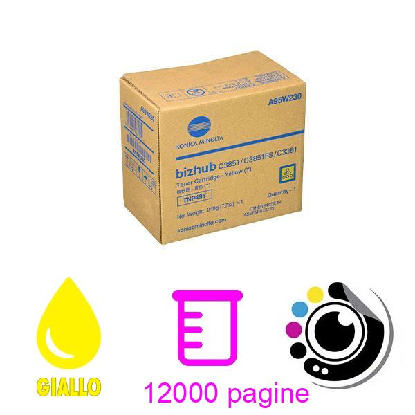 Toner Originale Konica Minolta TNP-49 Giallo A95W250