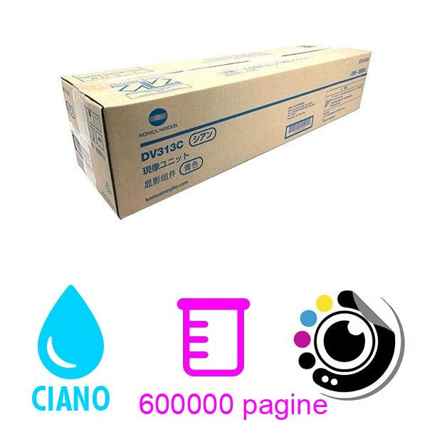 Originale Developer Unit Konica Minolta DV-313 Ciano A7U40KD DV313