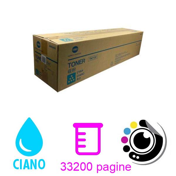 Toner Originale Konica Minolta TN713 Ciano A9K8450