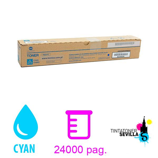 Toner Originale Konica Minolta TN227 Ciano ACVH450