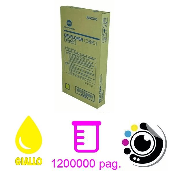 Sviluppatore Originale Konica Minolta DV-614A Giallo (A3VX700)