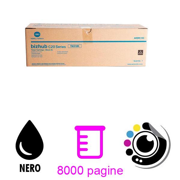 Original Toner Konica Minolta TN318 Nero