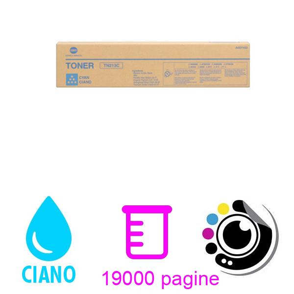 Toner Originale Konica MInolta TN213 Cyan A0D7452