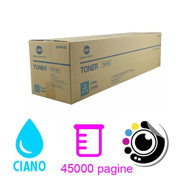 Toner Originale Konica Minolta TN715 Cyan ACP8450