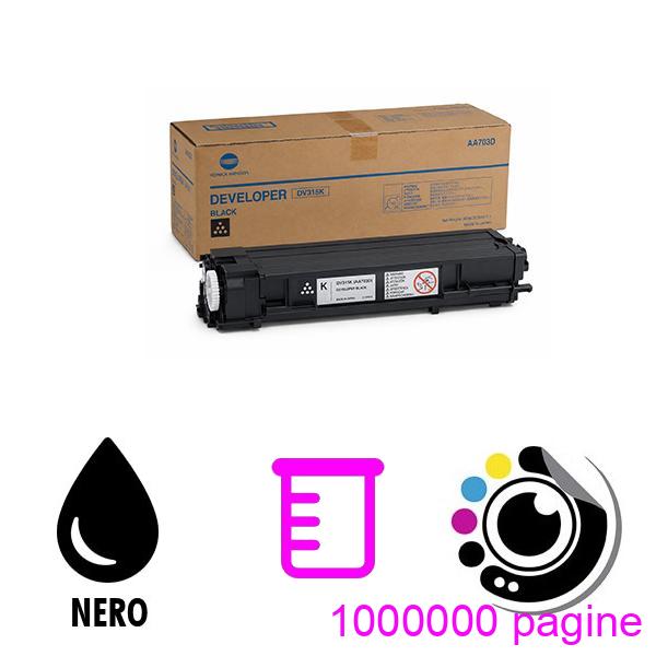 Sviluppatore Originale Konica Minolta DV315K Nero AA703D