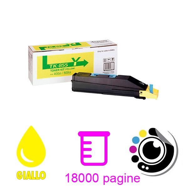 Toner Originale Kyocera TK855 Giallo 1T02H7AEU0 TK-855