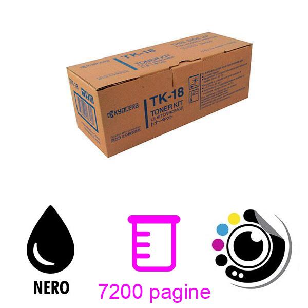 Toner Originale Kyocera TK-18 Nero 1T02FM0EU0