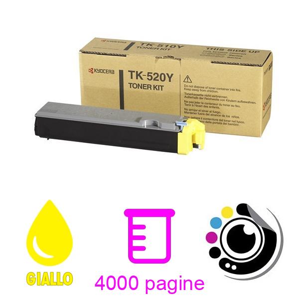 Original Toner Kyocera TK520 Giallo 1T02HJAEU0