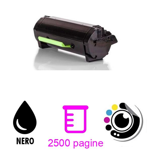 Toner compatibile Lexmark MS317 / MS417 / MS517 / MS617 / MX317 / MX417 / MX517 / MX617 Nero 51B2000 (2.500