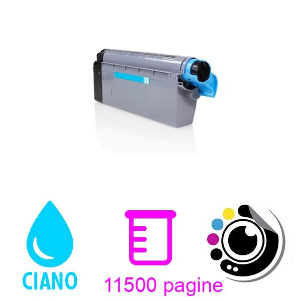 Compatibile Toner OKI C710 / C711 Ciano 44318607