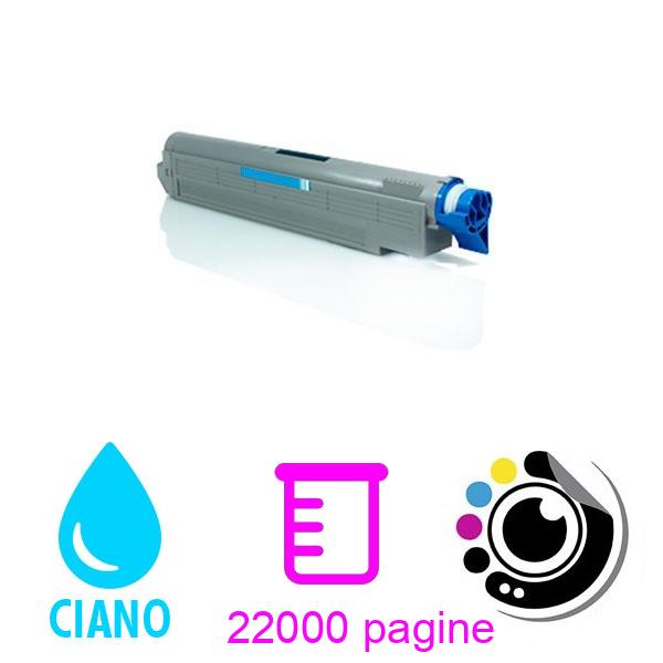 Toner compatibile OKI C9655 Ciano 43837131