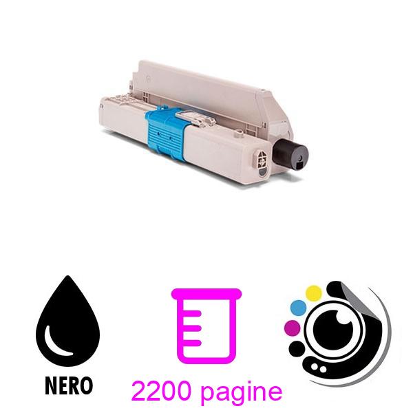 Toner compatibile OKI C301 / C321 Nero 44973536