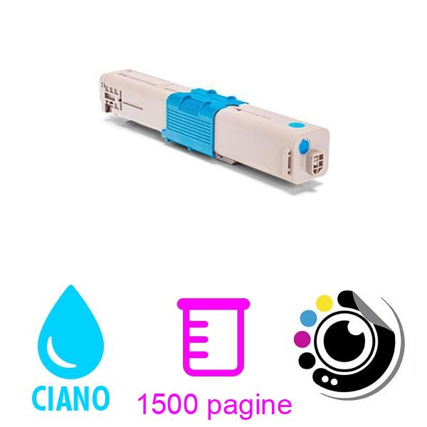 Toner compatibile OKI C301 / C321 Ciano 44973535