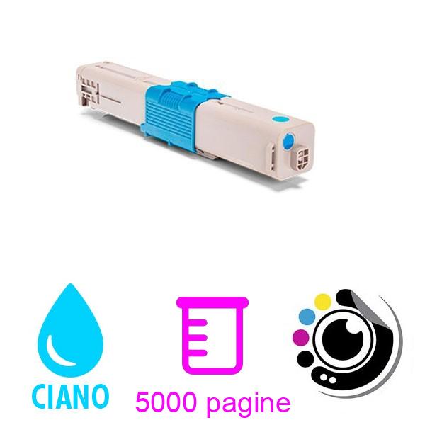 Toner compatibile OKI ES3451 MFP / ES5430 DN / ES5461 MFP Ciano 44469742