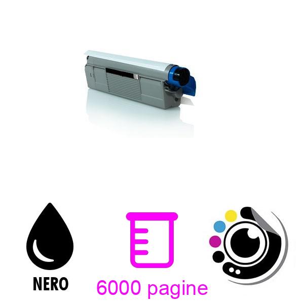Toner compatibile OKI C8600 / C8800 Nero 43487712