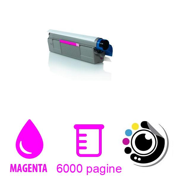 Toner compatibile OKI C8600 / C8800 Magenta 43487710