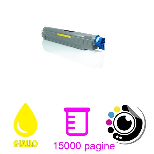 Toner compatibile OKI C9600 / C9650 / C9800 / C9850 Giallo 42918913