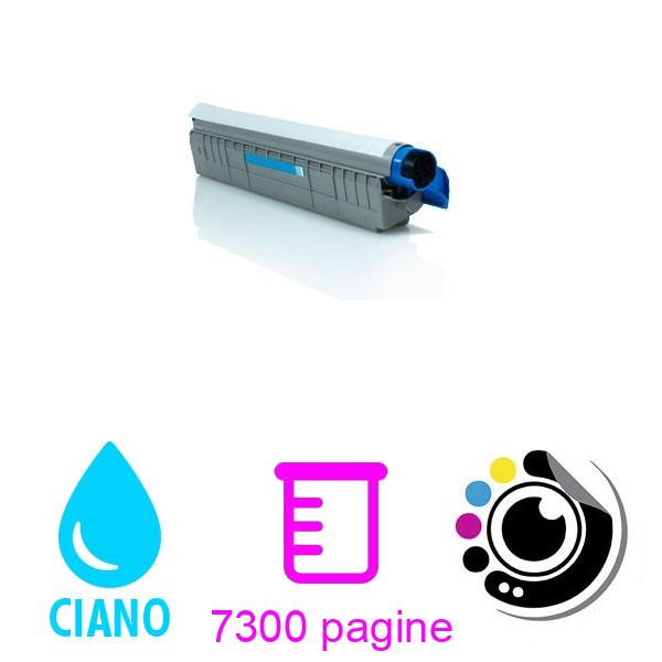 Toner compatibile OKI MC851 / MC861 / MC862 Ciano 44059167 / 44059255