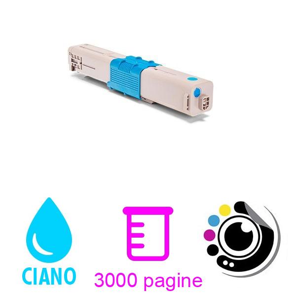 Toner compatibile OKI C332 / MC363 Ciano 46508711 / 46508715