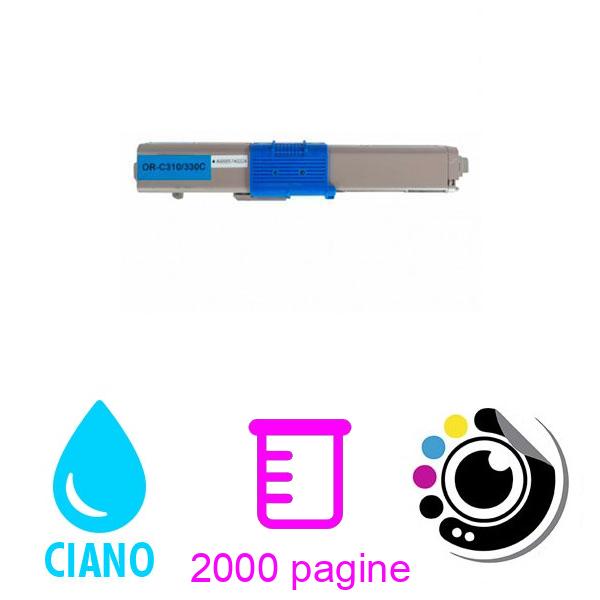 Compatibile Toner OKI MC351 / MC352 / MC361 / MC362 / MC561 / MC562 Ciano 44469706