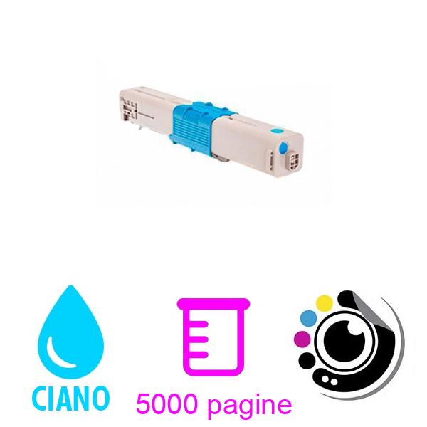 Toner compatibile OKI C510 / C530 / MC561 Ciano 44469724