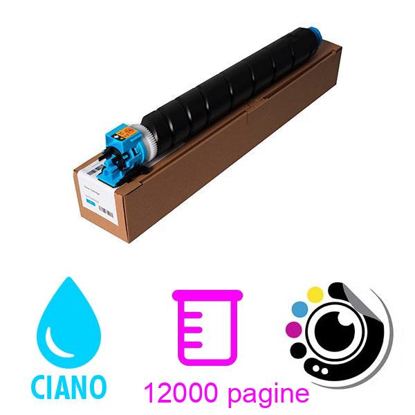 Toner compatibile Olivetti B1252 Ciano MF-2553 12100512