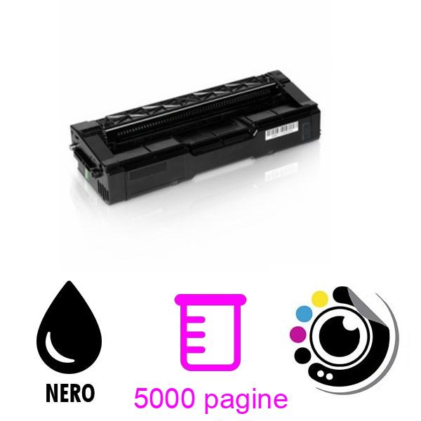 Toner compatibile Ricoh Aficio SP-C340 / SP-C341 Nero 407899 SPC340 / SPC341