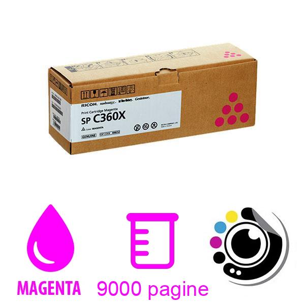 Toner Originale Ricoh SP-C360X Magenta 408252