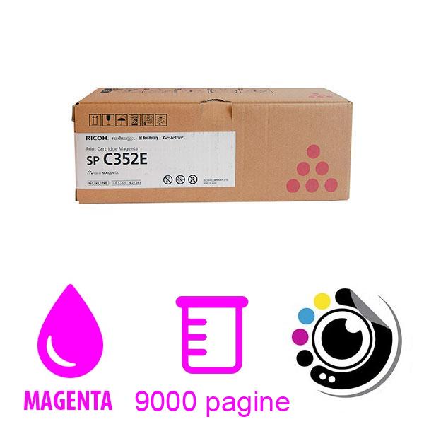 Toner Originale Ricoh SP C352DN / SP C352E Magenta 407385